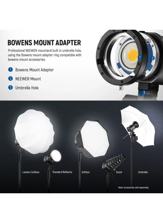 نيوير MS60B Bi-Color LED Video Light Handheld Spotlight - Image 3