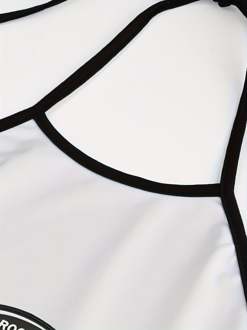 2pcs Stylish Women's Slim Fit Camisole Top and Wide Leg Pants Set - Image 3