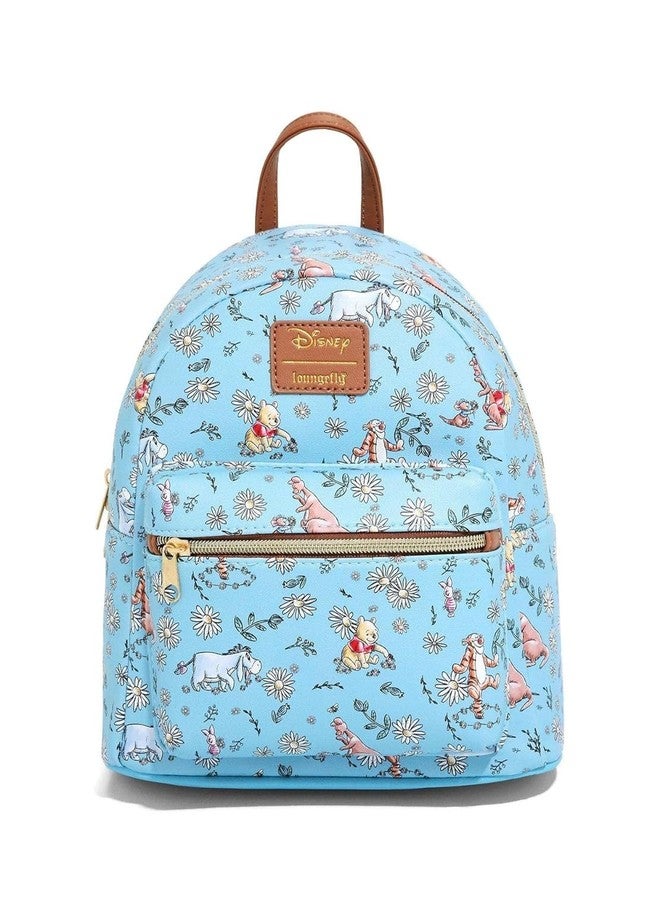 Hot Topic Loungefly Disney Winnie The Pooh Sketch Daisies Mini Backpack