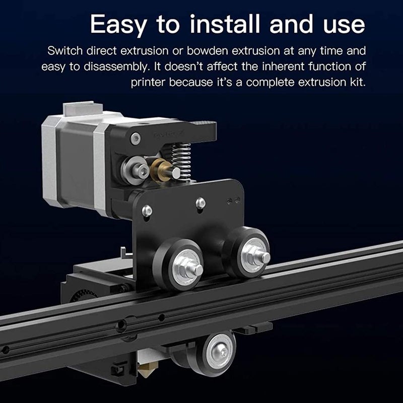 Dawnblade مجموعة ترقية طارد مباشر من كرياليتي لآلة Ender-3 / Ender-3 Pro، تم تجميعها بالكامل من طارد MK8، رأس التسخين، محرك خطوة 42-40، مروحة، عربة عجلات V-Slot، كابلات - Image 4