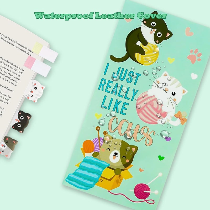 Cute Cat Sticky Notes Set, 440 Sheets, Adorable Kitty and Paw Shaped Self-Stick Notes Pads, Animal Divider Tabs Bundle, Writing Memo Pads for Cat Lovers, Home, School, Office Supplies, Creative Gifts - Image 5