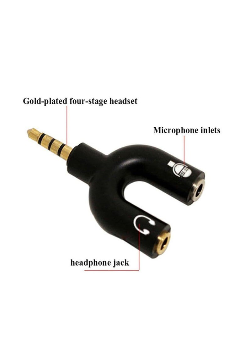 Keendex KX 2973 3.5mm Stereo Splitter Audio 1 Male to 2 Female U Shaped Headset Adapter - Multicolor - Image 5