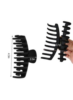 2 Pack Big Hair Claw Clips Nonslip Large Claw Clip for Women and Girls Hair,Strong Hold Grips Hair Accessories 4 Inch (Black) - pzsku/Z72FB6B8FF8639DD91F6FZ/45/_/1731666260/a9a061a1-d0e2-4ba6-a925-8c0468845b0a