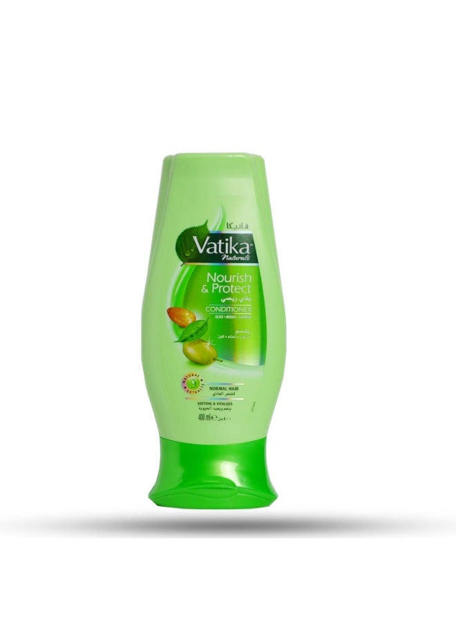 فاتيكا بلسم فاتيكا بالزيتون والحناء واللوز للشعر العادى 400 مل قطعتين - Image 2