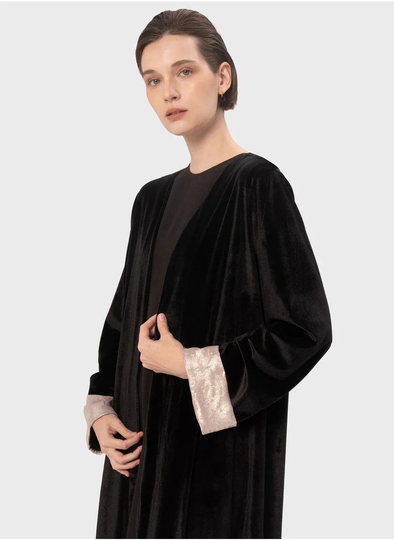 Demure Color Block Abaya