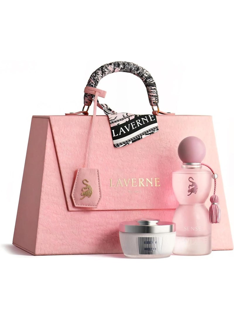Laverne Sense EDP 75ml + Perfumed Body Powder 65gm Set - Image 1