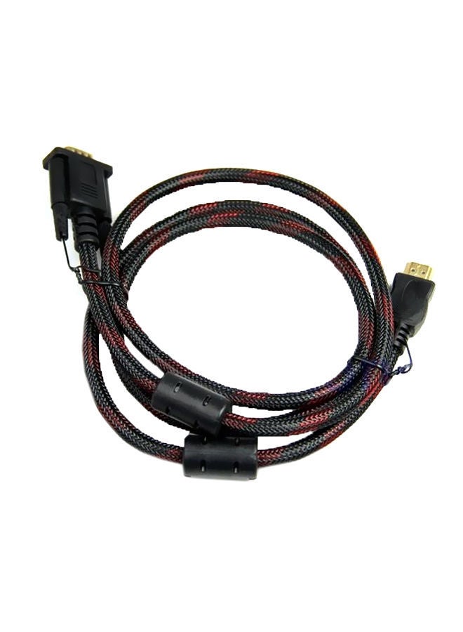 NIBEMINENT HDMI To VGA Adapter Cable Converter 1.5meter Black