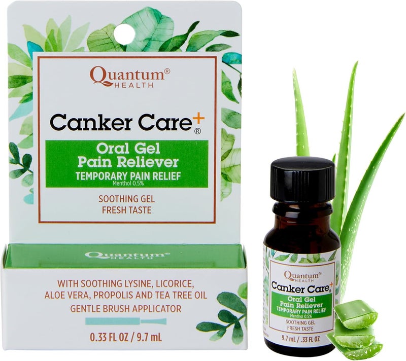 Quantum Health Canker Care+ Oral Gel Pain Reliever - 0.33 Ounces - Image 1