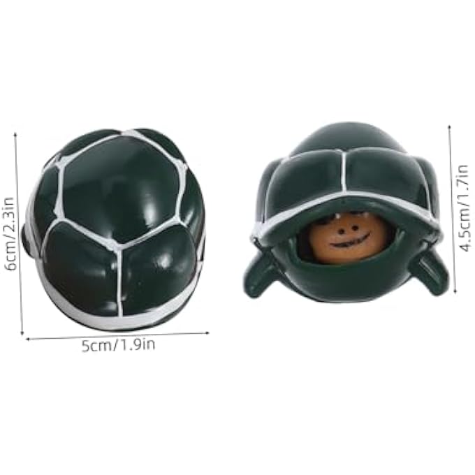 Bestonzon 3pcs Tortoise Squeeze Slow Animal Toy Sensory Toy Head Bursting Turtle Slow Turtle Mass Toy Key Ring Plastic Child Bulk Material - Image 2