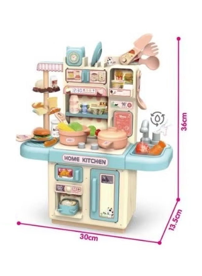 34-piece kitchen toy set, simulation cooking toy, role-playing game, with realistic steam and light effects, suitable for children aged 3 and up, birthday gift. - Image 2