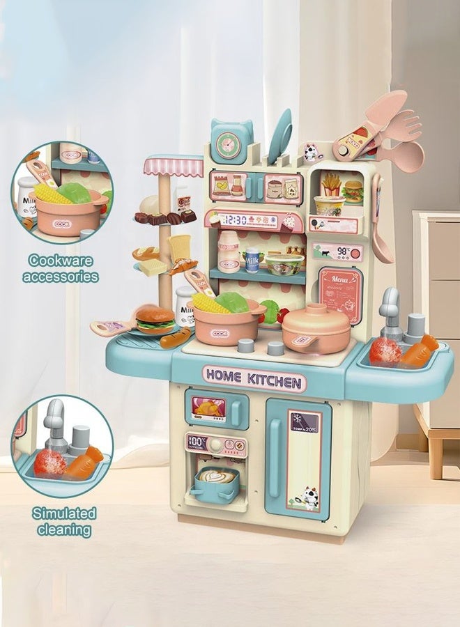 34-piece kitchen toy set, simulation cooking toy, role-playing game, with realistic steam and light effects, suitable for children aged 3 and up, birthday gift. - Image 3