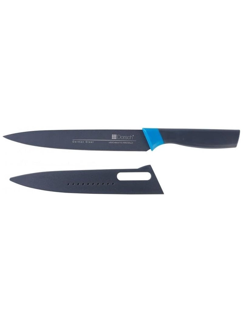Dorsch Danish Design 8-Inch Carving Knife | Premium High-Carbon German Steel Blade | Ultra-Sharp Precision Edge | Rust-Proof & Hygienic Non-Stick Coating | Ergonomic Handle for Comfort | Protective Sheath Included - Image 1