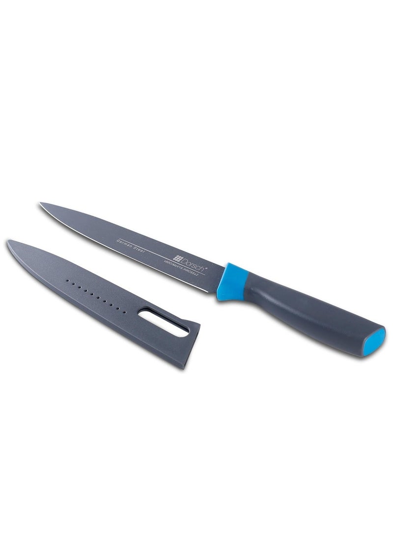 Dorsch Danish Design 8-Inch Carving Knife | Premium High-Carbon German Steel Blade | Ultra-Sharp Precision Edge | Rust-Proof & Hygienic Non-Stick Coating | Ergonomic Handle for Comfort | Protective Sheath Included - Image 5