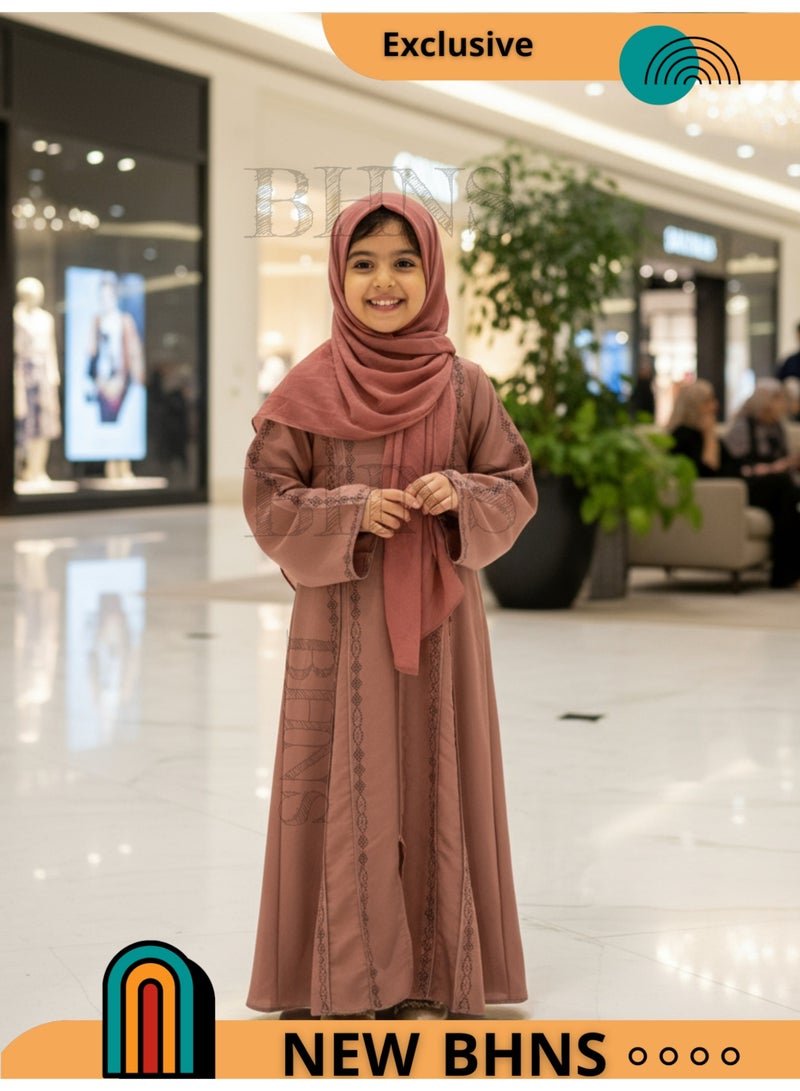 بهنس لبس للبنات عباية بنات عباية اطفال ملابس للبنات هدايا بنات عباية صغار  لباس بناتي جلابية اطفال لبس بناتي هدية بنات مناسب لجميع المناسبات - Image 4