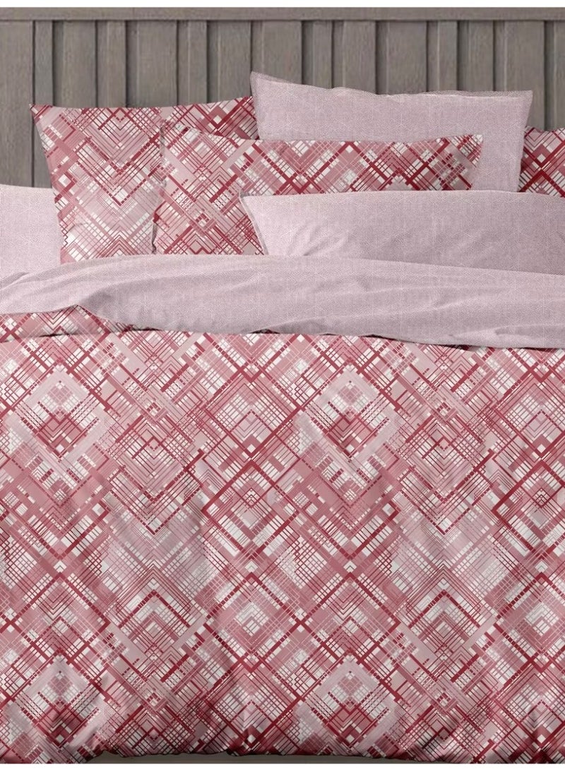 طقم ملاءات سرير مسطحة من 3 قطع بنقشة زهور، مقاس كينج، طقم أغطية وسائد يتضمن ملاءة سرير واحدة ووسادتين - Image 2