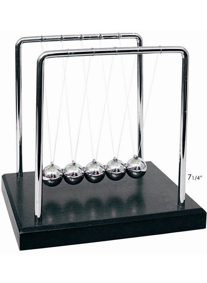 PowerTRC Newtons Cradle Balance Balls 7 1/4" ; Science Physics Gadget ; Desk Toys & Accessories  - Image 1