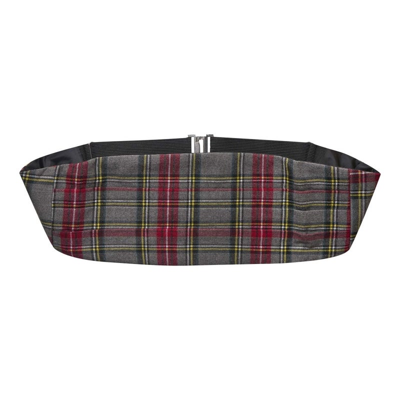 King & Priory Traditional Light Grey Tartan Cummerbund, Scotland - Image 5