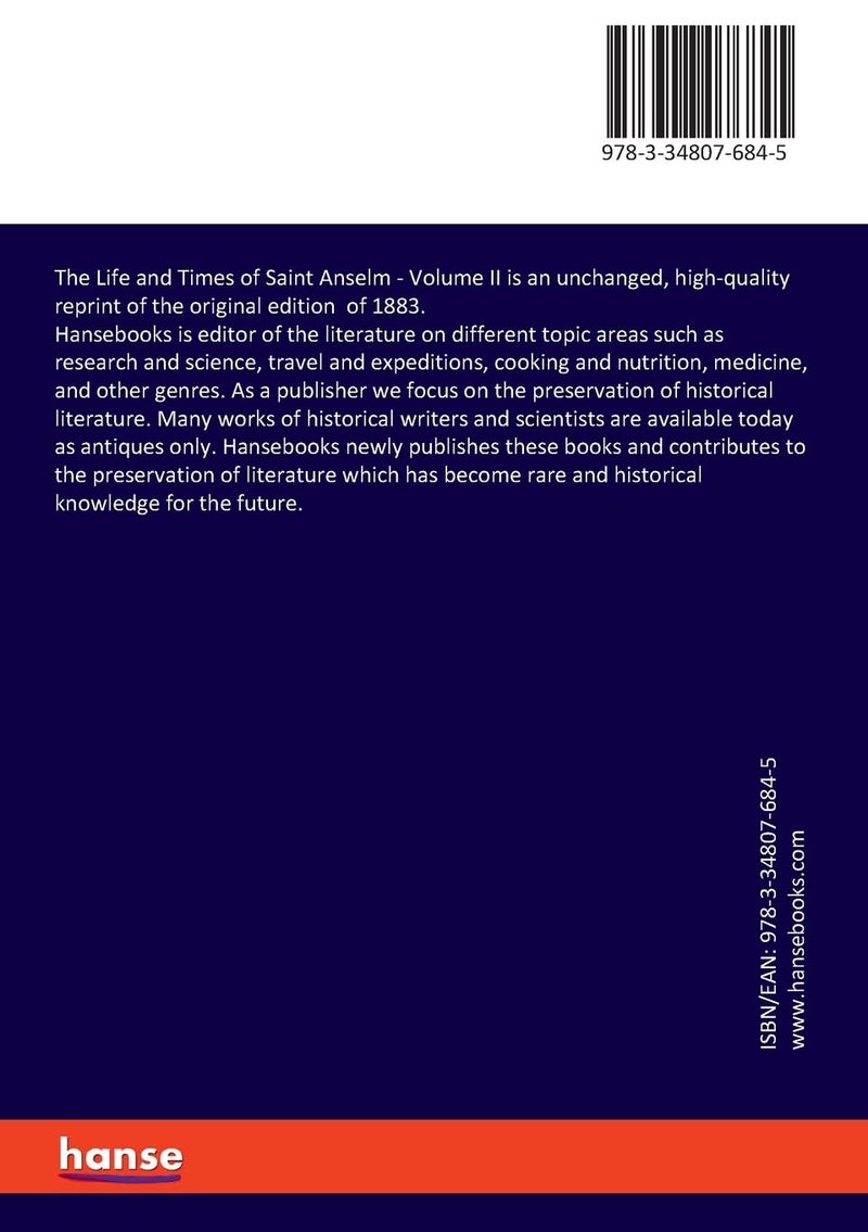 The Life and Times of Saint Anselm: Volume II  - Image 2