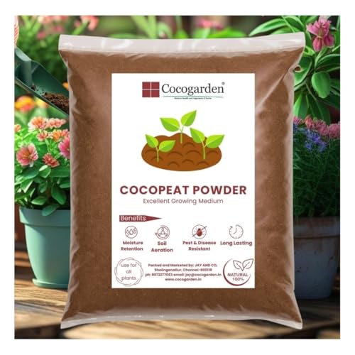 Cocogarden Cocopeat Powder - 2 KG, Ready to Use Form for Indoor & Outdoor Home Garden, Potting Plants, Terrace Gardening - Image 1