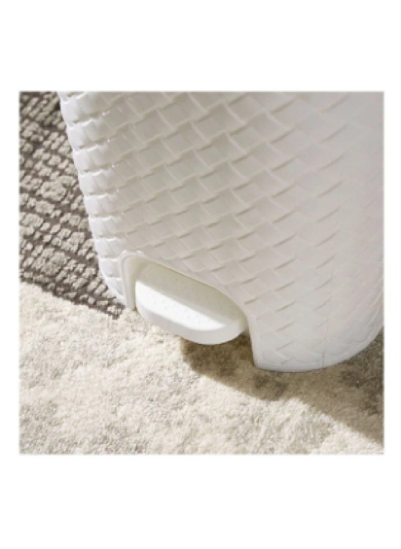 Generic - Teddy Pedal Trash Bin - 14.7L White 14.7L - Image 1