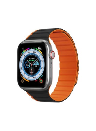 Replacement Strap DUX DUCIS Magnetic Silicone Watch Band For Apple Watch 5 40mm Black Orange - pzsku/Z72FC27A8AF9000BCFEFAZ/45/_/1714870593/52e0dda6-9db4-4de6-943c-481903ebccc7