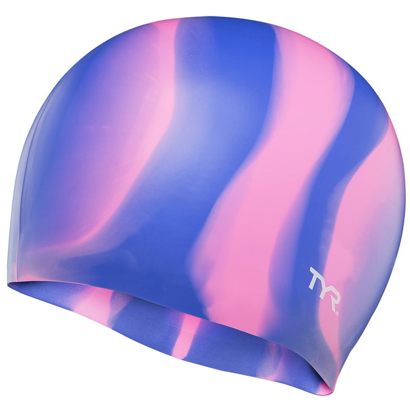 TYR Multi Silicone Cap, Purple/Pink
