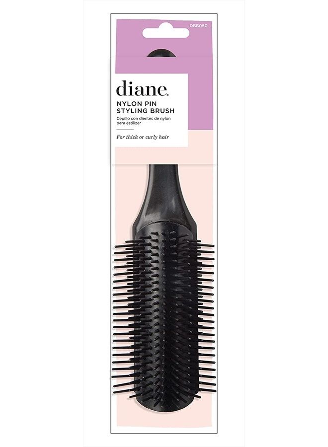 Diane 9-Row Professional Styling Brush, Black, 1 Count (Pack of 1) - Image 4