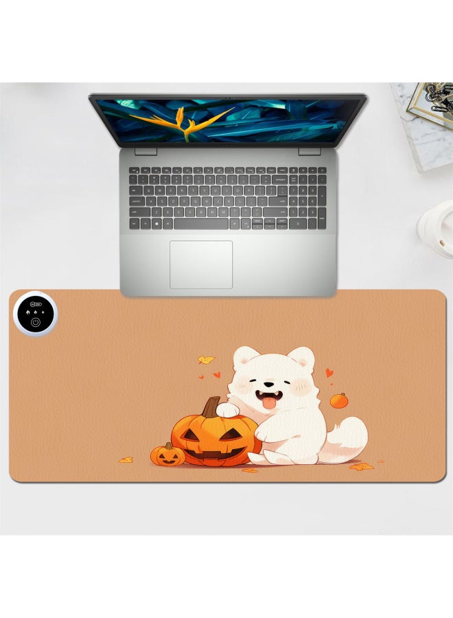 Loquat Funny Warm Table Mat Oversized Dirty-Resistant Mouse Pad Heating Pad Heating Hand Warmer Office Game Gift Pad-Color:400x900x2mm-Pattern:Heating Pad  1(4) - Image 1