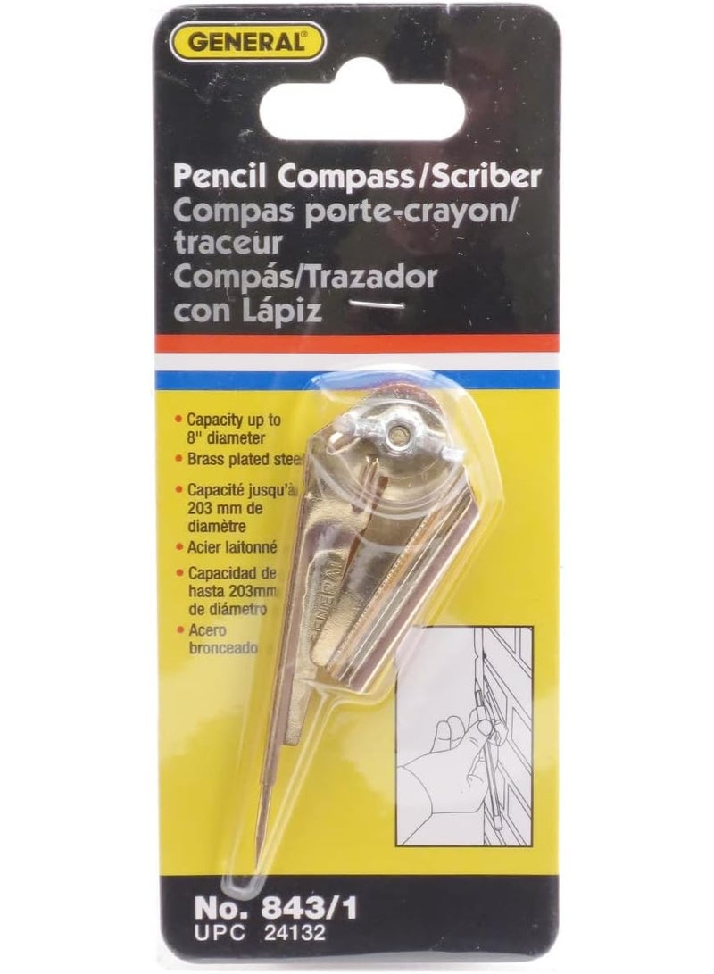 General Tools General Tools 843/1 Pencil Compass and Scriber, 8 Inch Diameter  - Image 3