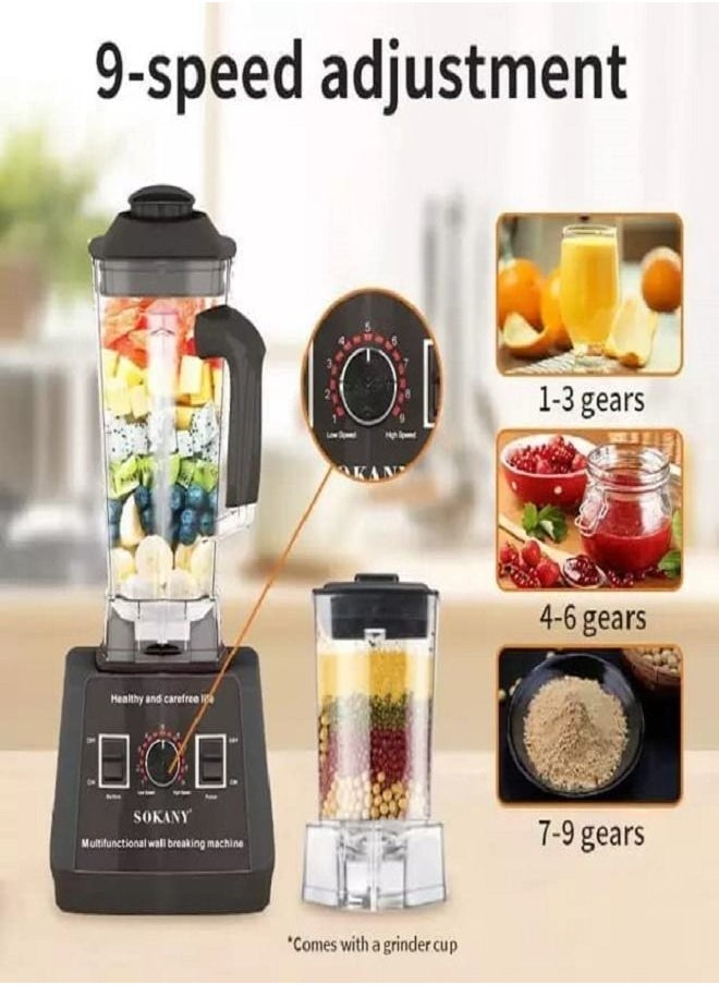 sokany - Multi-Purpose Blender 2.5L/5000W Multicolor - Image 1