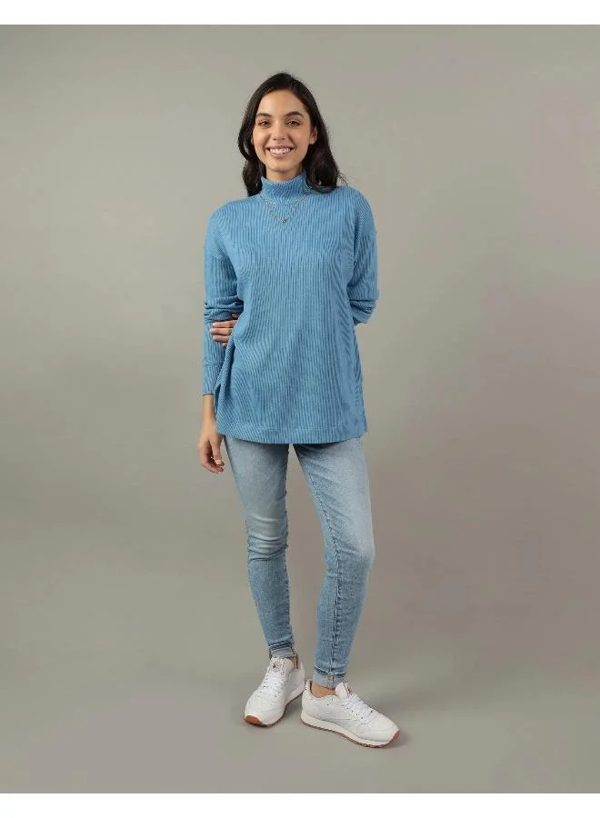American Eagle Mock Neck Top