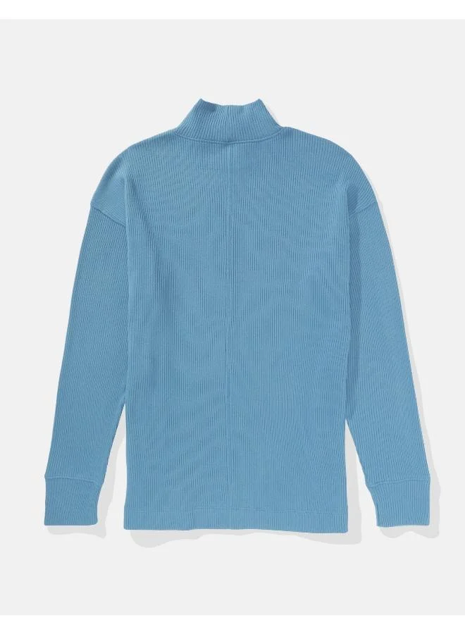 American Eagle Mock Neck Top