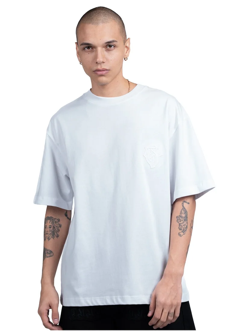 Tanjim Squad TANJIM SQUAD – TS EMBLEM T-SHIRT WHITE
