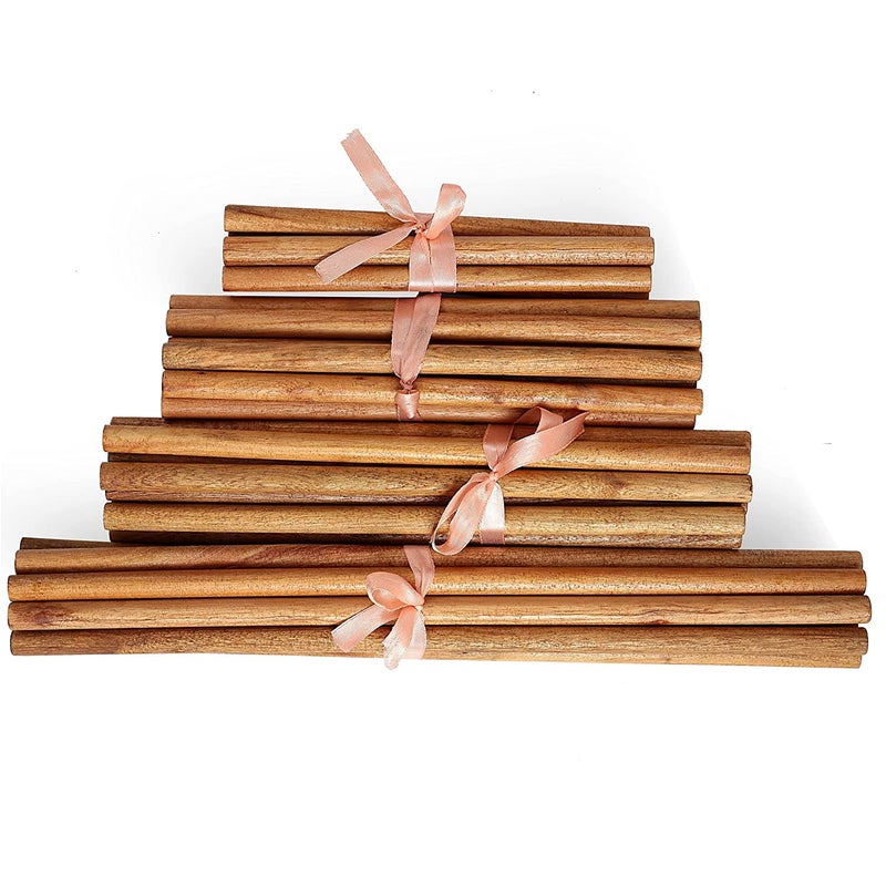 bloomax Natural Hardwood Wooden Dowel Rod, Stick for Art Craft DIY Macreme (Polished L-12 inch, Dia-14mm (5 Pcs)) - Image 3