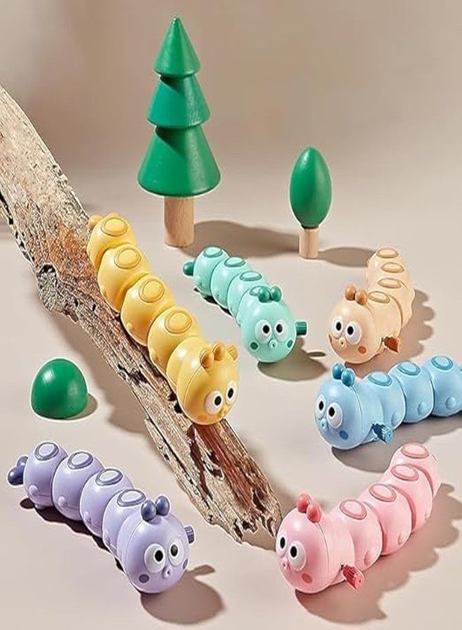 acrown Cute Animal Toys for Kids Sensory Worm Animal Wind up Colorful Toy Insect Figurines for Boys and Girls Multicolor (All 3 pics) - Image 4