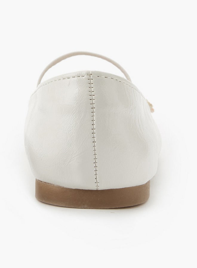 جونيورز حذاء باليرينا بنقوش زهور للبنات - Image 5