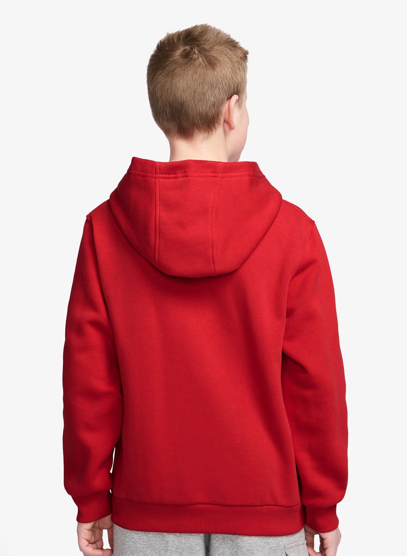 Nike Kids Nsw Club Fleece Hoodie Gold Satin - Image 2