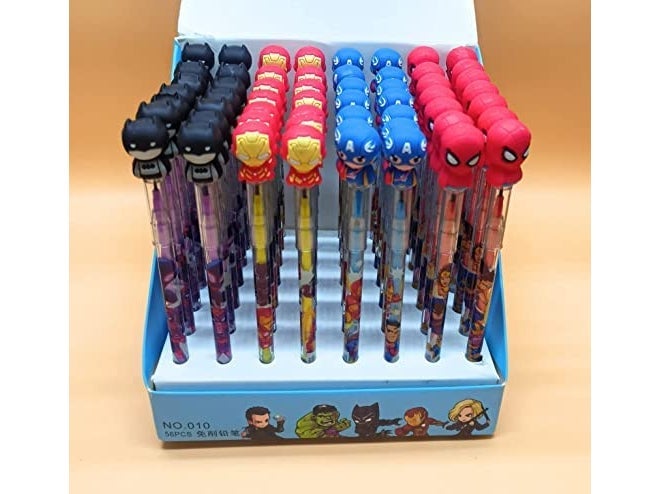 Tera13 Birthday Return Gifts Pencil Set For Boys(48 Pcs) Pencil For Kids,Stack Pencil,Writing&Drawing Pencil For School, Stationary Items,Pencil For Boys&Kids, Multicolor - Image 1