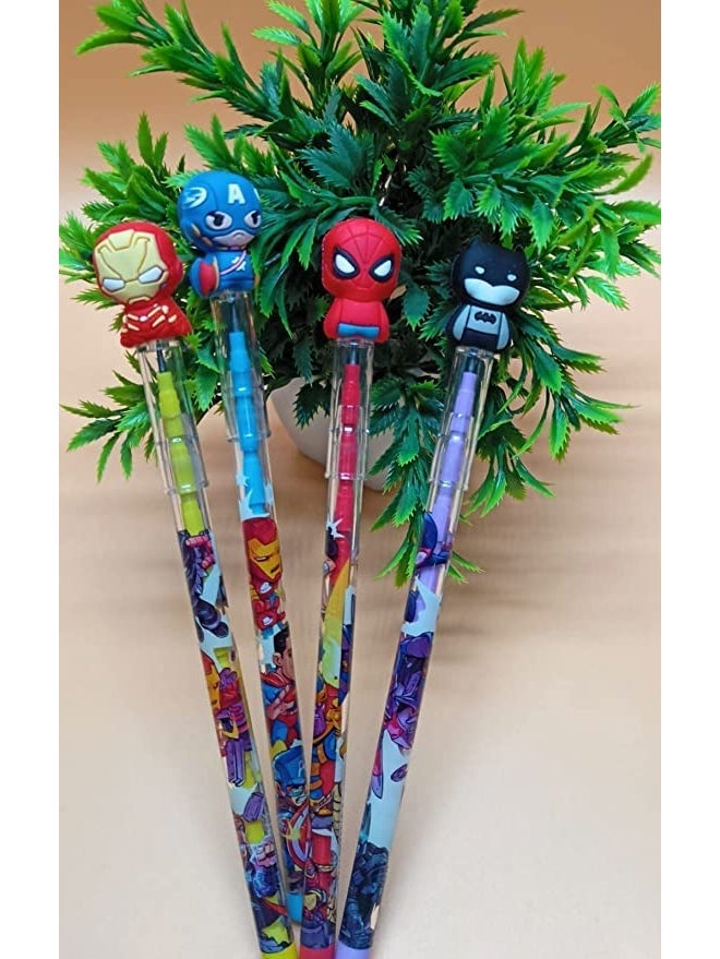 Tera13 Birthday Return Gifts Pencil Set For Boys(48 Pcs) Pencil For Kids,Stack Pencil,Writing&Drawing Pencil For School, Stationary Items,Pencil For Boys&Kids, Multicolor - Image 5