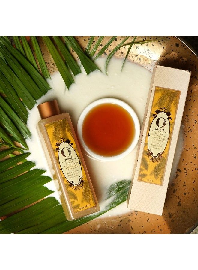 OHRIA Ayurveda Honey And Coconut Milk Hair Cleanser ; Sulphate Free Paraben Free & Silicon Free 200Ml - Image 3