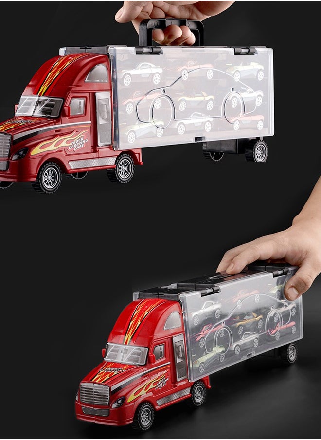 Generic - 9 in 1 Container truck Deluxe cars toys Set,small cars toys,gift toys for Boys and Girls - Image 1
