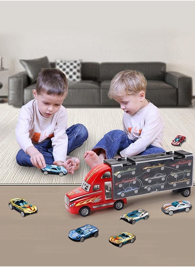Generic - 9 in 1 Container truck Deluxe cars toys Set,small cars toys,gift toys for Boys and Girls - Image 1