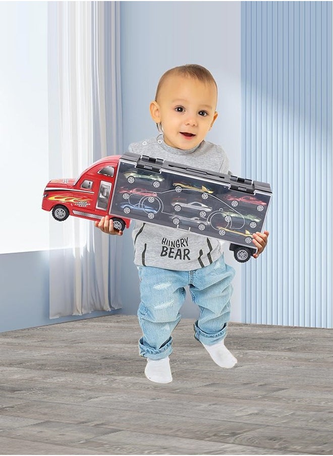 Generic - 9 in 1 Container truck Deluxe cars toys Set,small cars toys,gift toys for Boys and Girls - Image 1