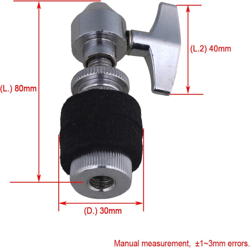 Mxfans 8x2cm Silver High Hat Clutch for Hi-Hat Cymbal Stand Drum Set Accessory - Image 4