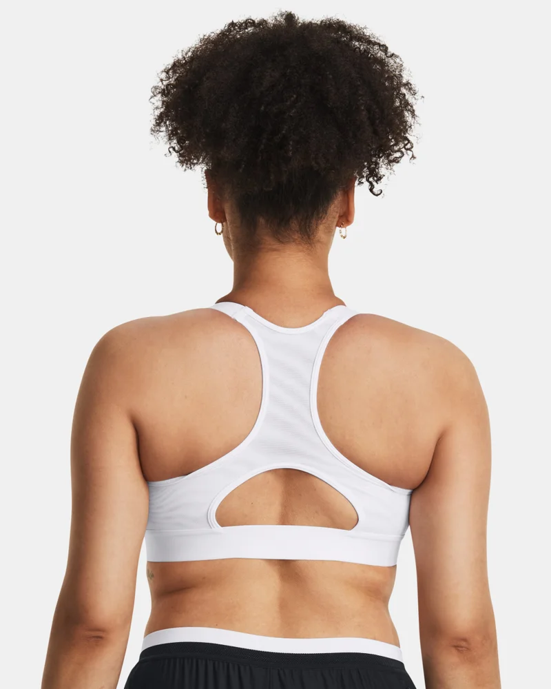 UNDER ARMOUR White Women's HeatGear Armour High-Support Training Sports Bra for Women | Best Price UAE
