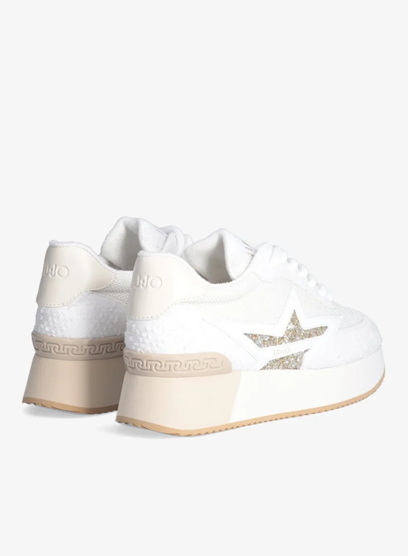 ليو جو أحذية رياضية بكعب سميك من الدنيم