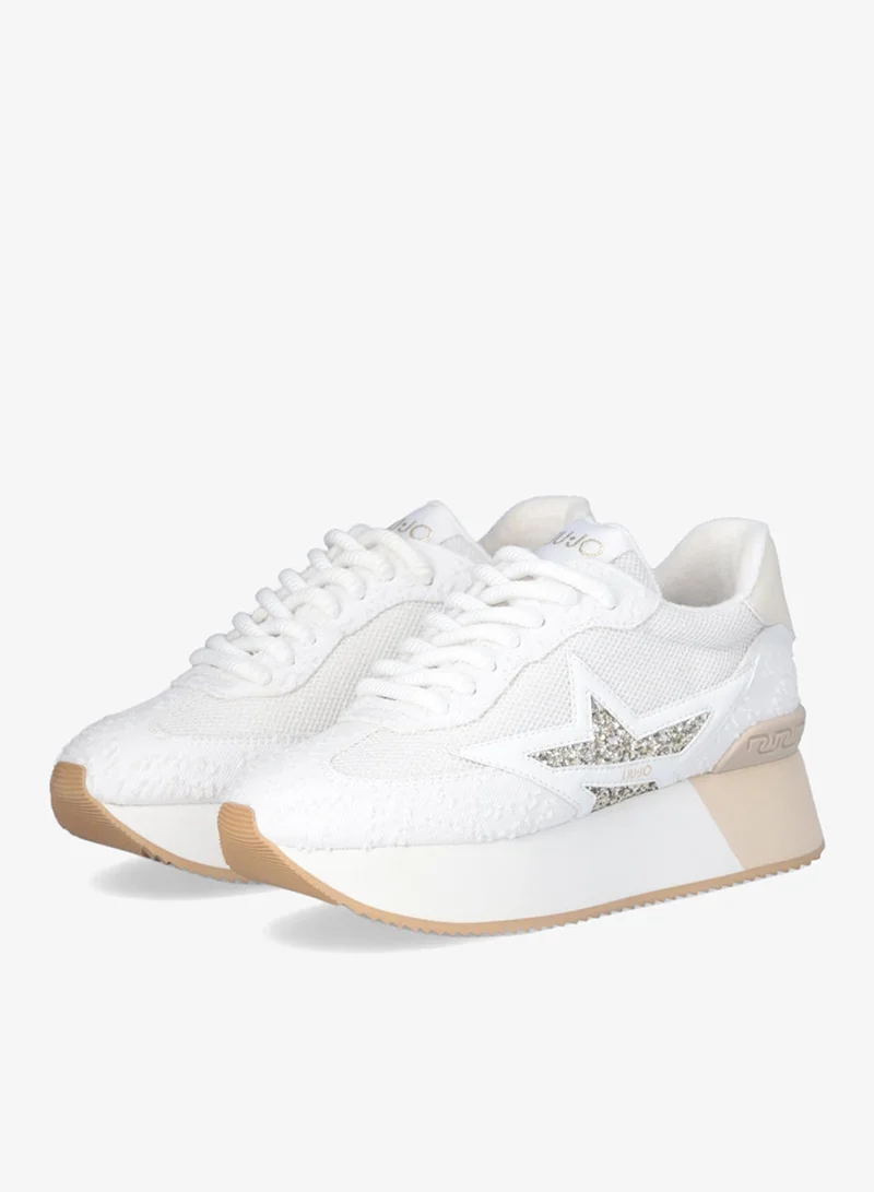 ليو جو أحذية رياضية بكعب سميك من الدنيم