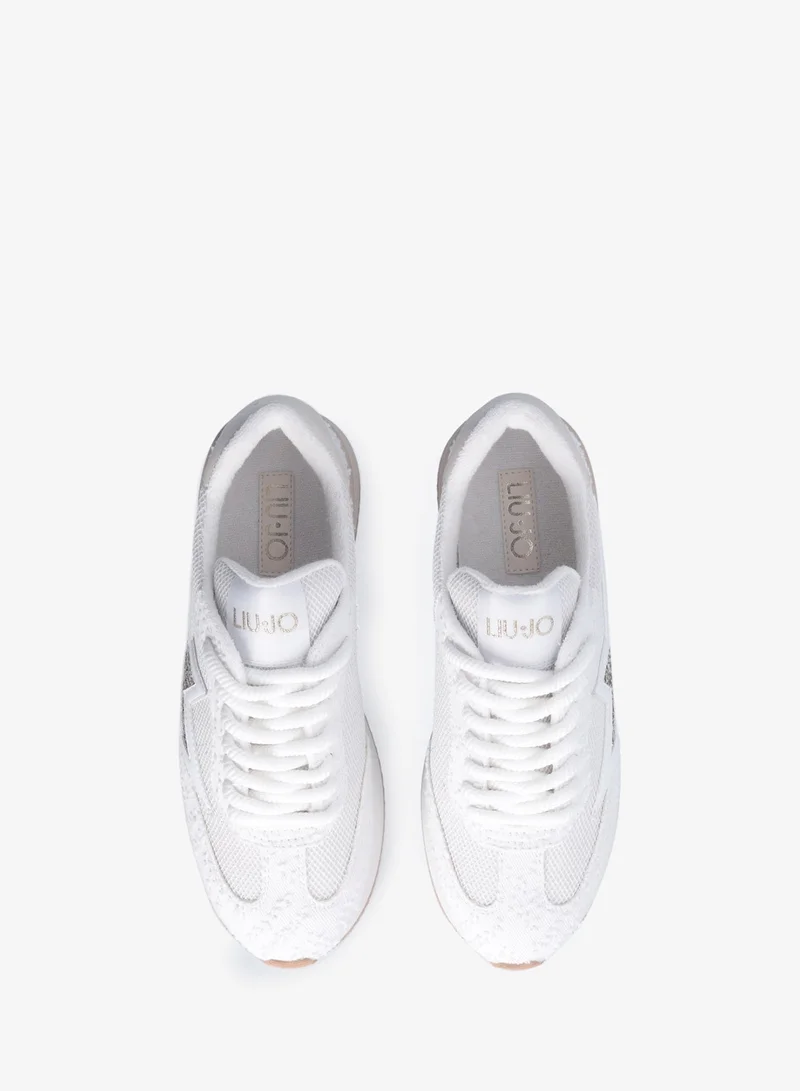 ليو جو أحذية رياضية بكعب سميك من الدنيم