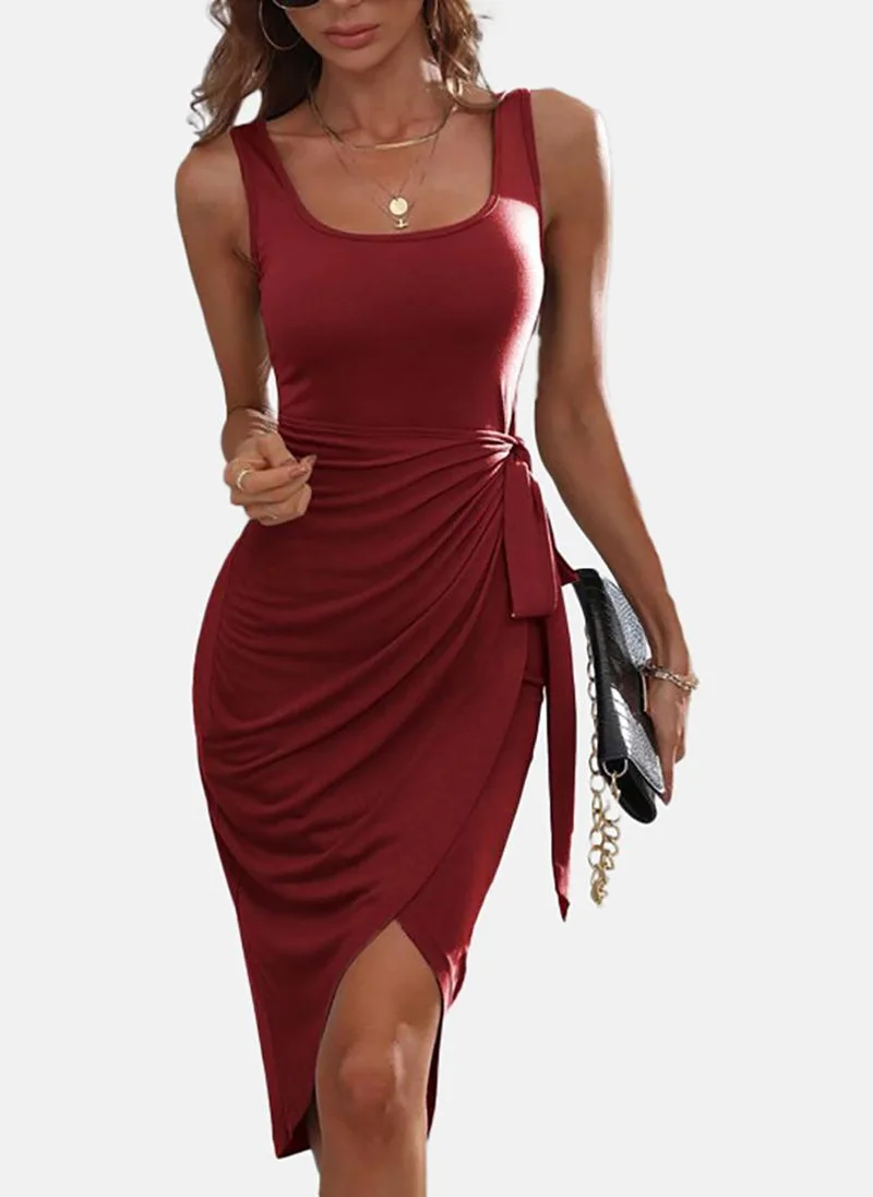 YUNIQEE Asymmetrical Knit Dress