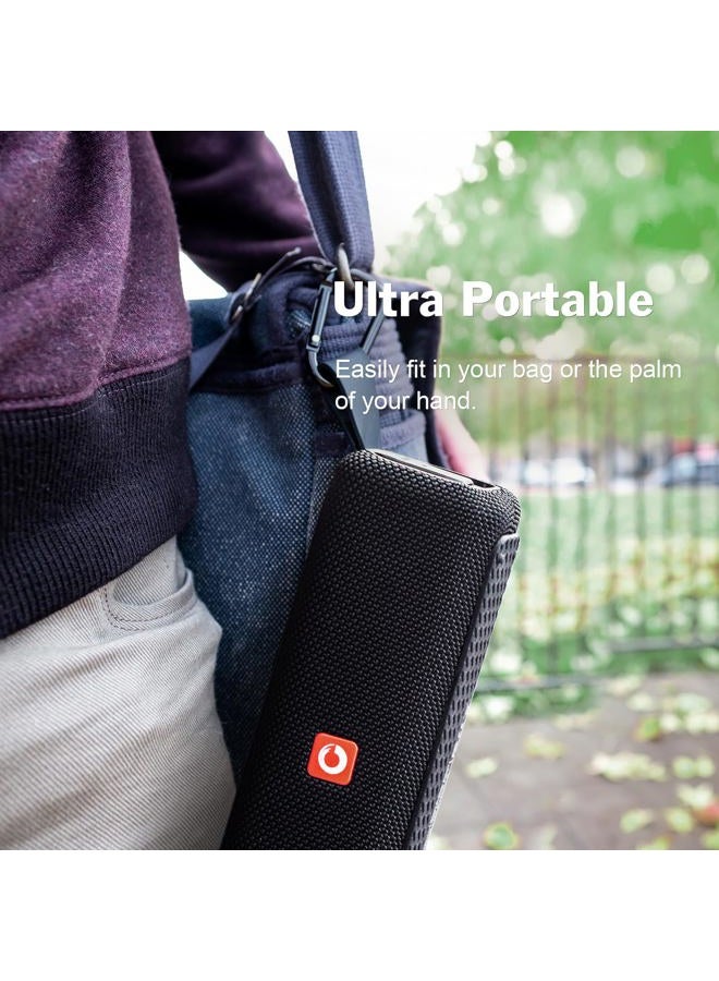 Doss E-Go II Bluetooth Speaker with 12W Superior Sound, Loud Bass, IPX6 Waterproof, Built-in Mic, 12H Playtime, for Pool, Beach, Outdoor, and Travel - Image 5